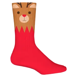 Custom christmas smile adult youth unisex solid socks - Socks