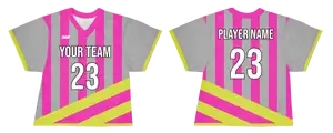Custom vertical diagonal stripes adult youth unisex lacrosse jerseys - reversible uniform - Jersey