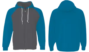 Custom color block adult youth unisex full-zip hoodie - Hoodie