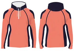 Custom shoulder lining quarter-zip adult youth unisex hoodie - Hoodie