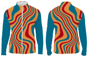 Custom top-to-bottom layers long sleeve adult youth unisex full zip jacket - Shirt-long-sleeve