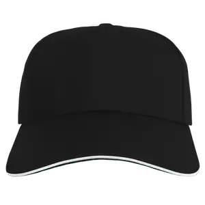 Custom adult youth unisex black cap - Caps