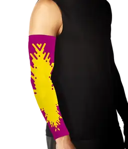 Custom yellow inked adult youth unisex full arm sleeve - Arm-sleeve