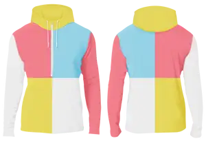 Custom half-zip four corners adult youth unisex hoodie - Hoodie