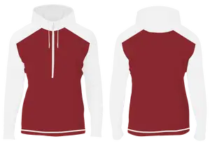 Custom half-zip color block adult youth unisex hoodie - Hoodie