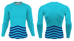 Custom bottom zig zag adult youth unisex long sleeve compression shirts - Compression-shirts