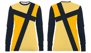 Custom cross stripe adult youth unisex long sleeve shirt-shooting shirts - Shirt-long-sleeve