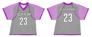Custom different sides solid adult youth unisex lacrosse jerseys - reversible uniform - Jersey