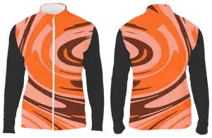 Custom rounded layers long sleeve adult youth unisex full zip jacket - Shirt-long-sleeve