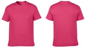 Custom cotton short sleeve shirts adult youth unisex burgundy pink - Cotton-shirt