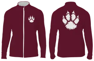 Custom paw design long sleeve adult youth unisex full zip jacket - Shirt-long-sleeve