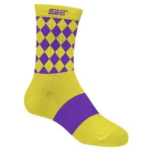 Custom lacrosse socks adult youth unisex purple pulse - Socks