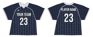 Custom dotted stripes adult youth unisex lacrosse jerseys - reversible uniform - Jersey