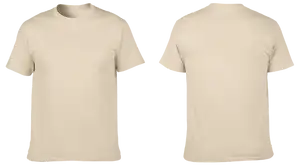 Custom cotton short sleeve shirts adult youth unisex pastel cream - Cotton-shirt