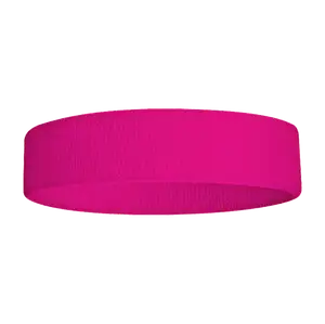 Custom adult youth unisex solid fluorescent pink headband - Head-band