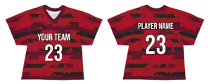 Custom horizontal stripes camo adult youth unisex lacrosse jerseys - reversible uniform - Jersey