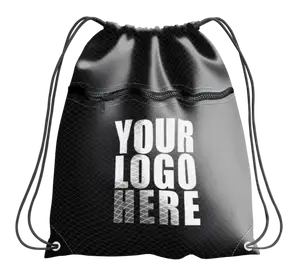 Drawstring bag with zipper shadowcore - Drawstring-bag
