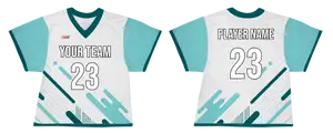Custom diagonal shapes design adult youth unisex lacrosse jerseys - reversible uniform - Jersey