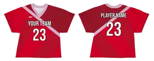 Custom diagonal stripe solids adult youth unisex lacrosse jerseys - reversible uniform - Jersey