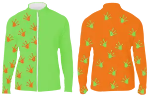 Custom animal hand long sleeve adult youth unisex full zip jacket - Shirt-long-sleeve