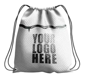 Drawstring bag with zipper ivory mist - Drawstring-bag