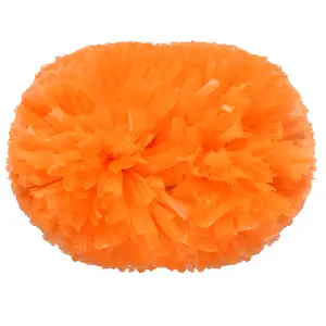 Custom cheerleading pom poms matte orange - Pom-poms