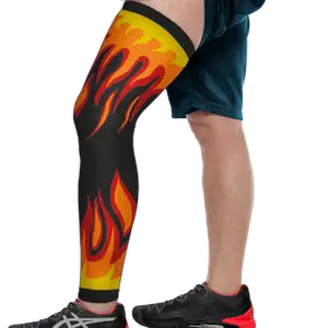 Custom hot fire adult youth unisex full leg sleeve - Leg-sleeve
