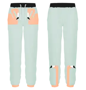Custom swan design adult youth unisex sweatpants - Sweatpant