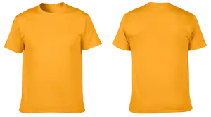 Custom cotton short sleeve shirts adult youth unisex golden mustard - Cotton-shirt