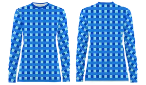 Custom checkered adult youth unisex long sleeve shirt - Shirt-long-sleeve