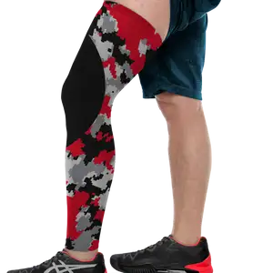 Custom knee camo adult youth unisex full leg sleeve - Leg-sleeve