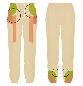 Custom different shapes adult youth unisex sweatpants - Sweatpant