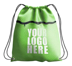 Drawstring bag with zipper forest edge - Drawstring-bag