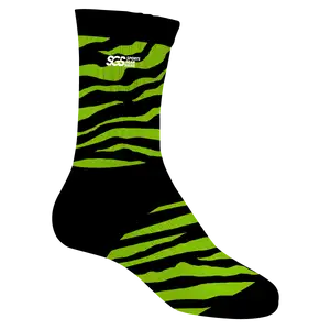 Custom lacrosse socks adult youth unisex neon ninja - Socks
