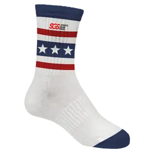 Custom lacrosse socks adult youth unisex victory vibes - Socks