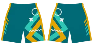 Custom side cross sign adult youth unisex shorts - Short