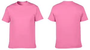 Custom cotton short sleeve shirts adult youth unisex solid pink - Cotton-shirt