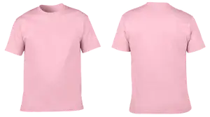 Custom cotton short sleeve shirts adult youth unisex pastel pink - Cotton-shirt