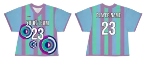 Custom targets round abstract adult youth unisex lacrosse jerseys - reversible uniform - Jersey