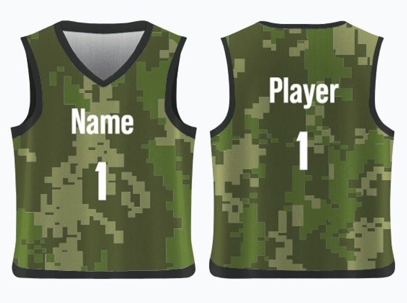 camo jersey template