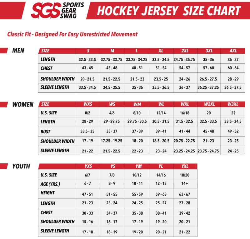 How to pick jersey size hotsell