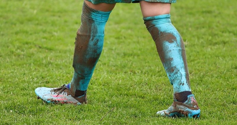 dirty soccer cleats