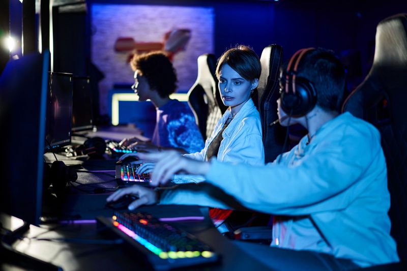 an esports team having a conversation