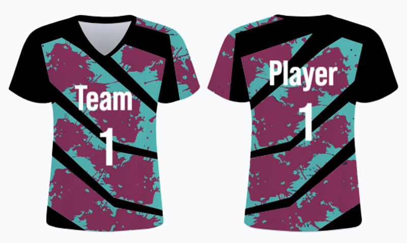 watercolor splash jersey template