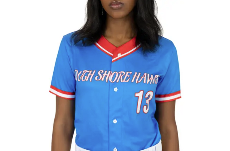 a female baseball jersey template