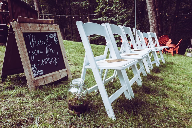spectator seats for an outdoor event