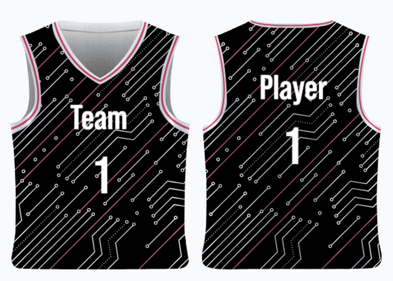 digital circuitry jersey template