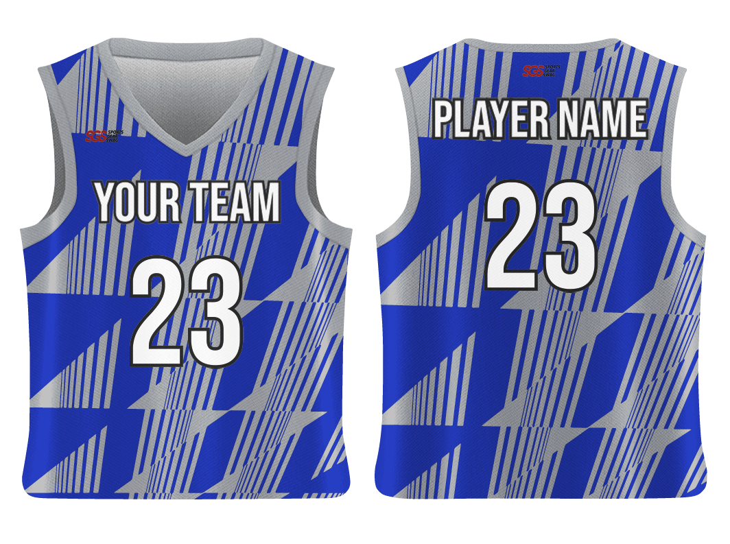 Custom Geometric Space Abstract Adult Youth Unisex Basketball Jersey - Reversible Uniform