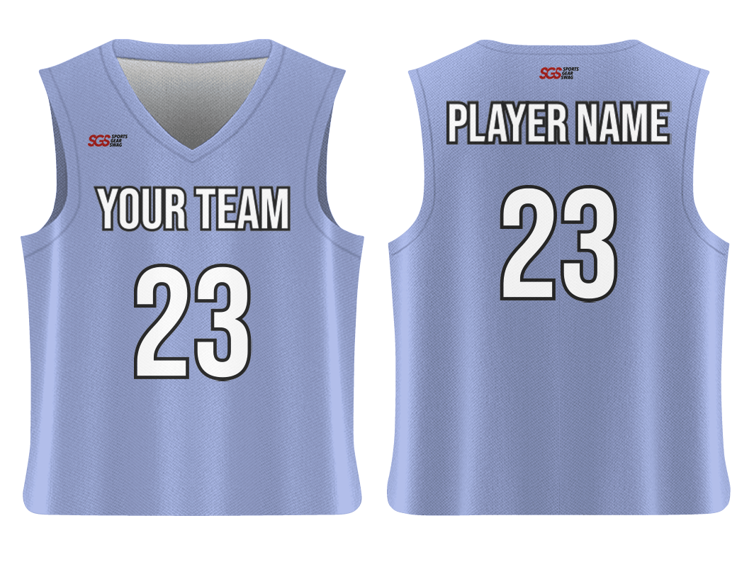 Custom Classic Plain 3 Solids Adult Youth Unisex Basketball Jersey - Reversible Uniform