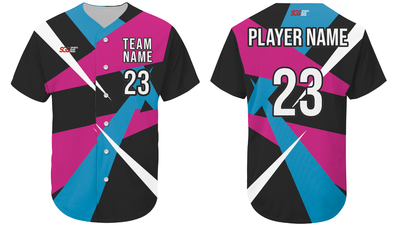 Custom Abstract Pink Glitter Baseball Jersey Personanlized Name Number  Softball Jerseys Sports Uniform for Men Women Youth